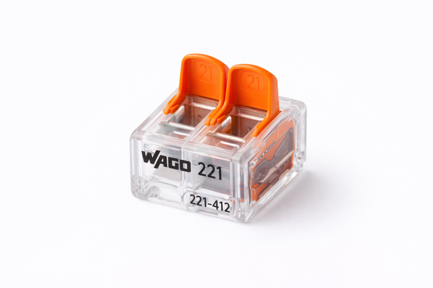 WAGO 221-412 – złączka dźwigniowa 2-przewodowa