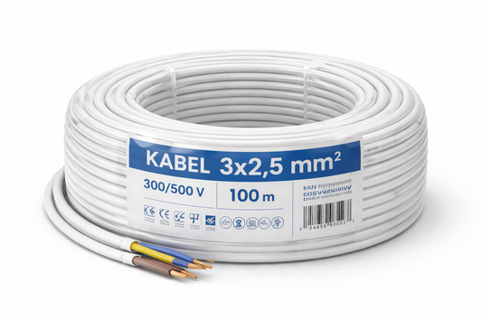 Kabel elektryczny 3×2,5 – standard instalacyjny