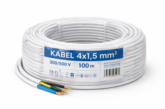 Kabel elektryczny 4×1,5 – standard instalacyjny