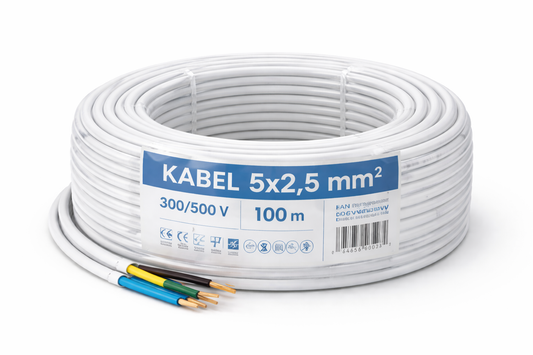 Kabel 5×2,5 – obwód trójfazowy / zasilanie siłowe