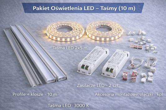 Pakiet Oświetlenia nastrojowego LED  (10 m)