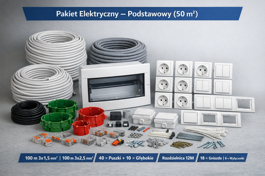 Pakiet Elektryczny – Podstawowy (50 m²)