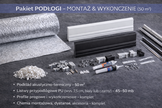 Pakiet PODŁOGI PŁYWAJĄCEJ – (50 m²)